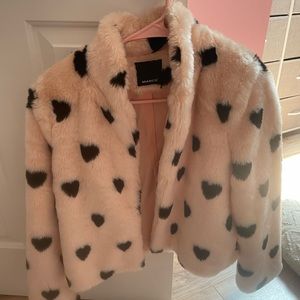 Marc’s faux fur pink jacket